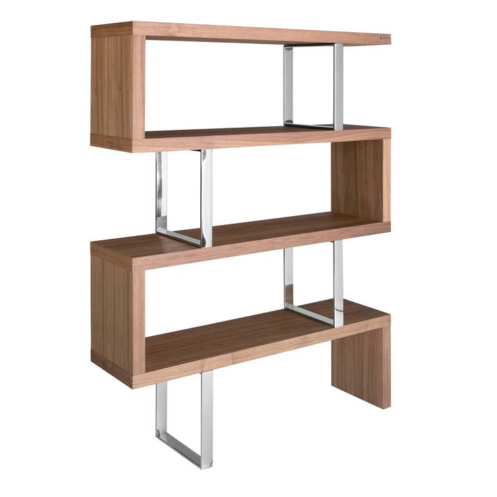 Estantería nogal y acero - Estantería - El Workshop - nogal - natural