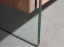 mueble tv nogal y cristal templado, vista 2