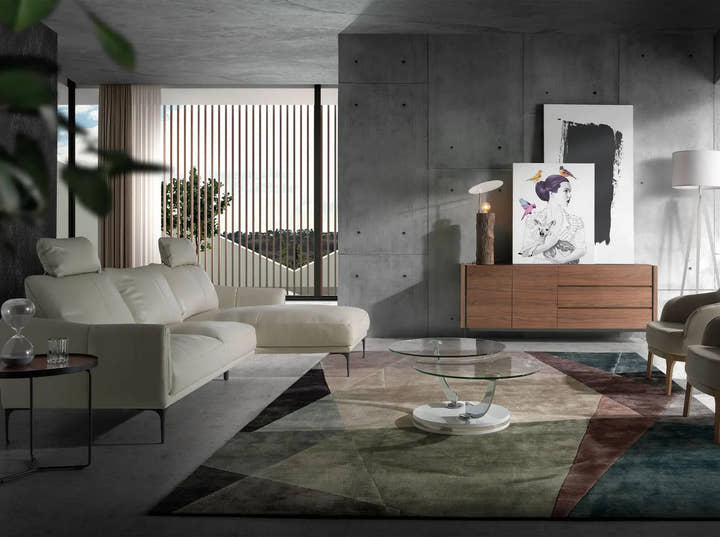 Aparador nogal y cristal templado - Aparador - El Workshop - nogal - natural