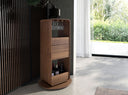 mueble bar giratorio nogal