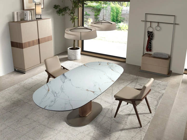 Perchero piel visón, nogal y acero inoxidable - Perchero - El Workshop - vison