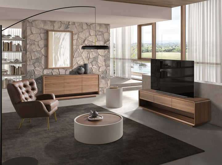 Mueble TV nogal - Mueble TV - El Workshop-180 x 45 x 50 Cm