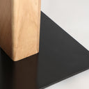 Mesa de bar de madera de acacia en color marrón claro GORTVA 80x80 cm