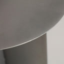 Mesa auxiliar de hierro en color plata PRAZZO 46x56 cm