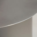 Mesa auxiliar de hierro en color plata PRAZZO 46x56 cm