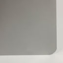 Mesa auxiliar de hierro en color plata PRAZZO 46x56 cm