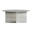 Mesa de centro de hierro en color plata PRAZZO