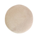 Puff de poliéster en color beige LIGERZ