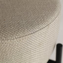 Taburete de poliéster en color gris LAVOUX