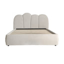 Cama de poliéster en color blanco roto BELLAC