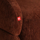 Sillón de poliéster en color marrón RAHIER