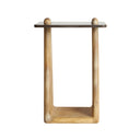 Mesa auxiliar de madera de mango en color marrón claro ORTHEZ