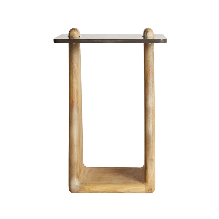 Mesa auxiliar de madera de mango en color marrón claro ORTHEZ