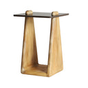 Mesa auxiliar de madera de mango en color marrón claro ORTHEZ
