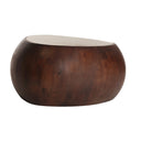 Mesa de centro de madera de mango en color marrón BRAINE