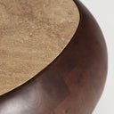 Mesa de centro de madera de mango en color marrón BRAINE