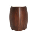 Mesa auxiliar de madera de mango en color marrón BRAINE