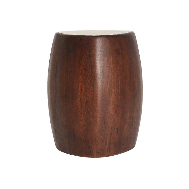 Mesa auxiliar de madera de mango en color marrón BRAINE