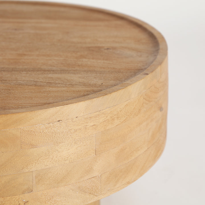 Mesa de centro de madera de mango en color marrón claro HAVRE
