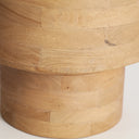 Mesa auxiliar de madera de mango en color marrón claro HAVRE