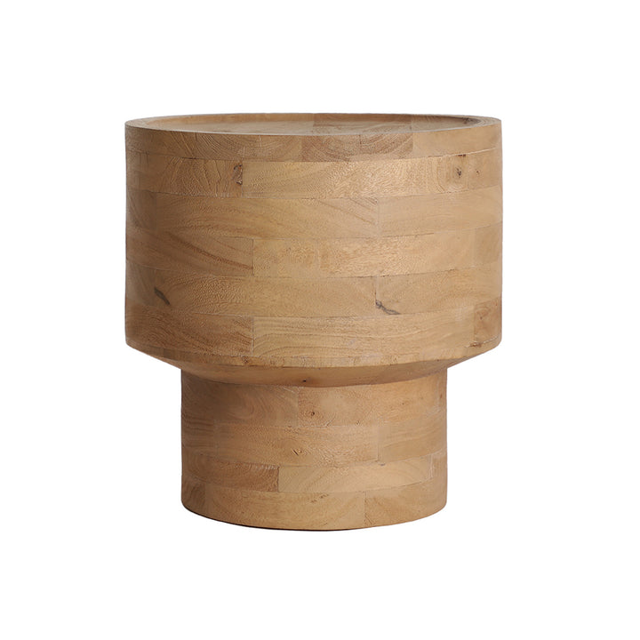 Mesa auxiliar de madera de mango en color marrón claro HAVRE