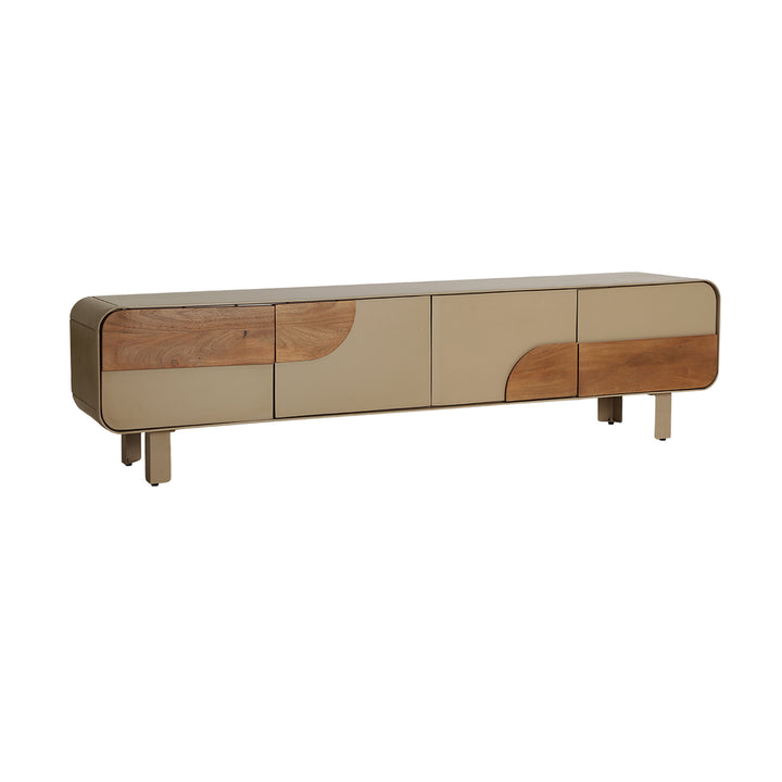 Mueble de TV de madera dm en color topo IZAGRE