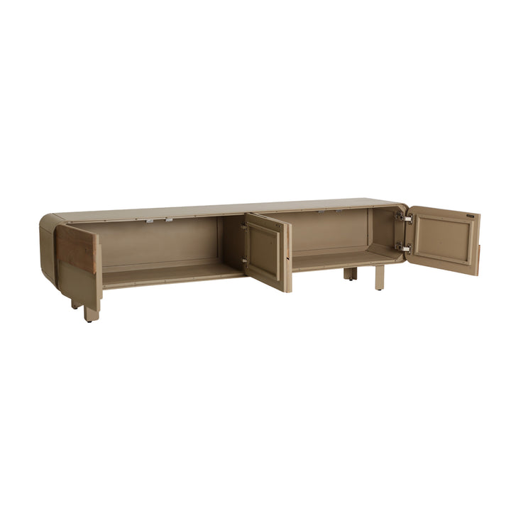 Mueble de TV de madera dm en color topo IZAGRE