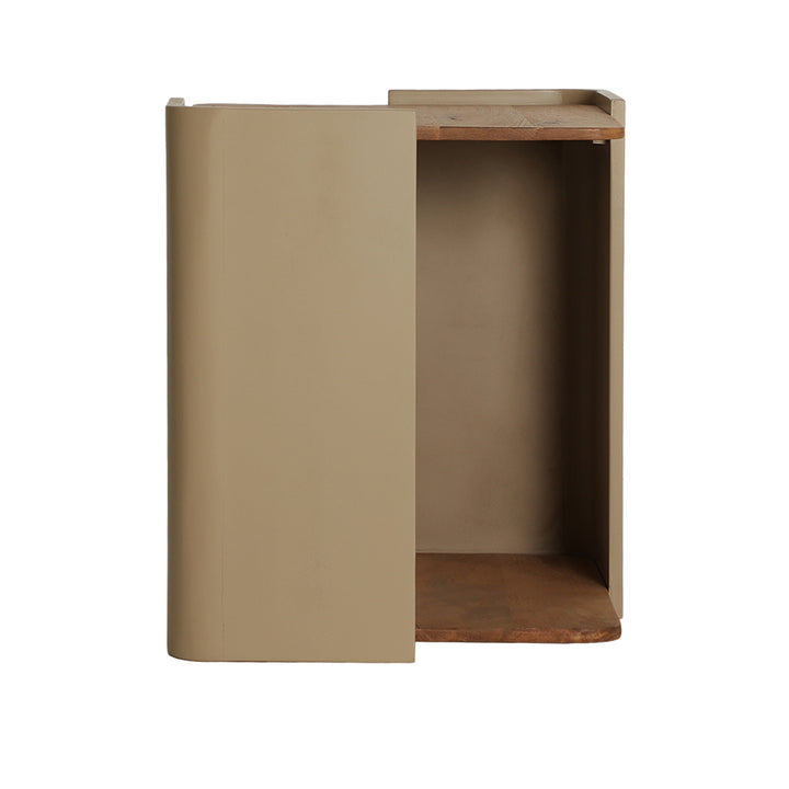 Mesa auxiliar de madera dm en color topo IZAGRE