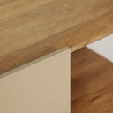 Mesa de centro de madera dm en color topo IZAGRE