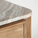 Cómoda de madera de mango en color marrón DROUX