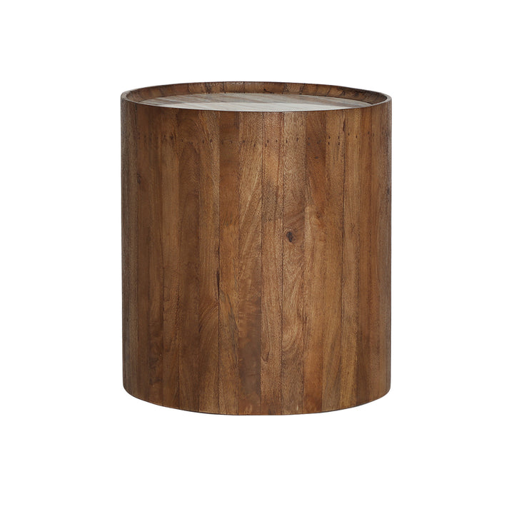 Mesa auxiliar de madera de mango en color marrón DROUX