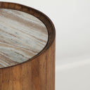 Mesa auxiliar de madera de mango en color marrón DROUX