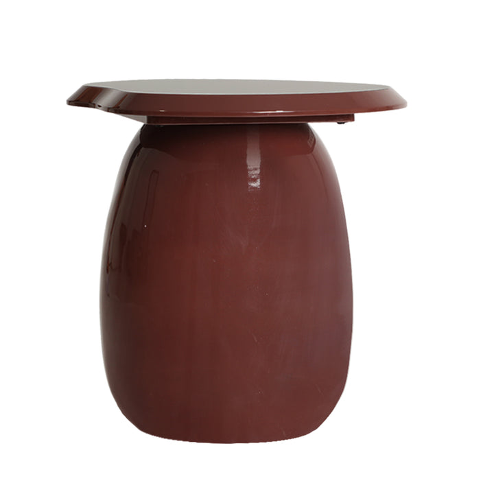 Mesa auxiliar de madera dm en color rojo oscuro GOURU