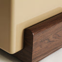 Mesa auxiliar de madera dm en color caqui PARNAC
