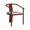 Silla de poliéster en color beige MOSNAY 58x61 cm