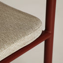 Silla de poliéster en color beige MOSNAY 58x61 cm
