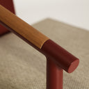 Silla de poliéster en color beige MOSNAY 58x61 cm