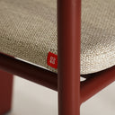 Silla de poliéster en color beige MOSNAY 58x61 cm