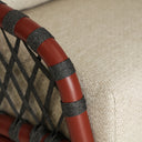 Sillón de poliéster en color beige MOSNAY