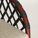 Silla de poliéster en color beige MOSNAY 60x64 cm