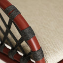 Silla de poliéster en color beige MOSNAY 60x64 cm