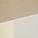 Mesa de comedor de piedra sinterizada en color blanco roto LATKY 180x90 cm