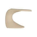 Mesa auxiliar de fibra de vidrio en color beige LATKY