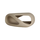 Mesa de centro de fibra de vidrio en color beige LATKY 86x88 cm