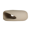 Mesa de centro de fibra de vidrio en color beige LATKY 86x88 cm