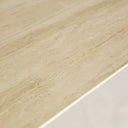 Mesa de comedor de piedra sinterizada en color crema MOSNAY