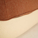 Sillón de polipropileno en color terracota ORCAY