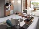 Silla tela gris