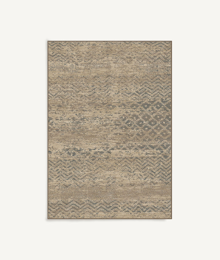Alfombra Elian de estilo contemporáneo sobre fondo gris de estudio