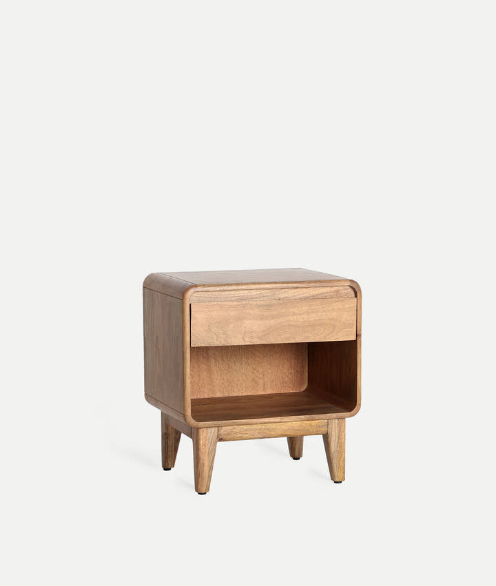 Mesita de Noche Finhan de estilo nórdico - Mesitas de noche - El Workshop-Madera de Mango
